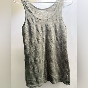 Mossimo Supply Co. Olive Green Textured Knit Top - M